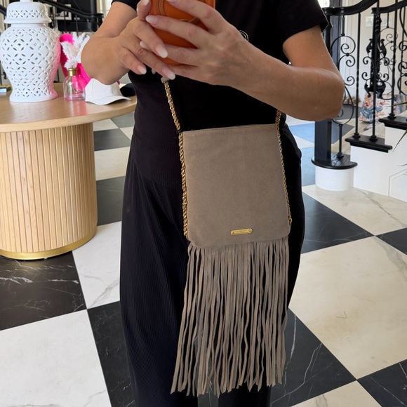 Rebecca Minkoff Handbags - Rebecca Minkoff Carly Fringe Suede Crossbody Bag
